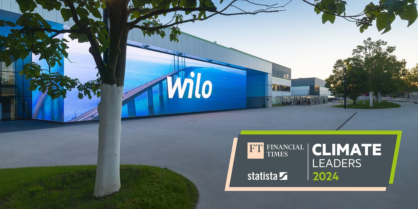 Группа компаний Wilo объявлена &laquo;Климатическим лидером Европы 2024&raquo;